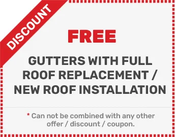 Free Gutters with Full Roof Replacement / New Roof Installation